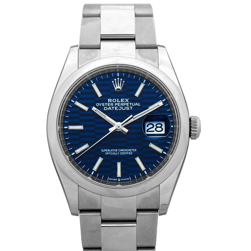 Datejust 36 mm Blue Dial in Stainless Steel 126200-0022