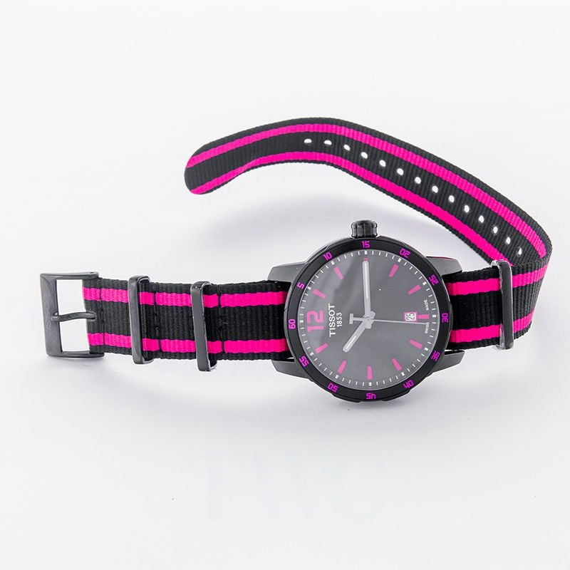 T-Sport 40 mm Black Dial in Stainless Steel T095.410.37.057.01