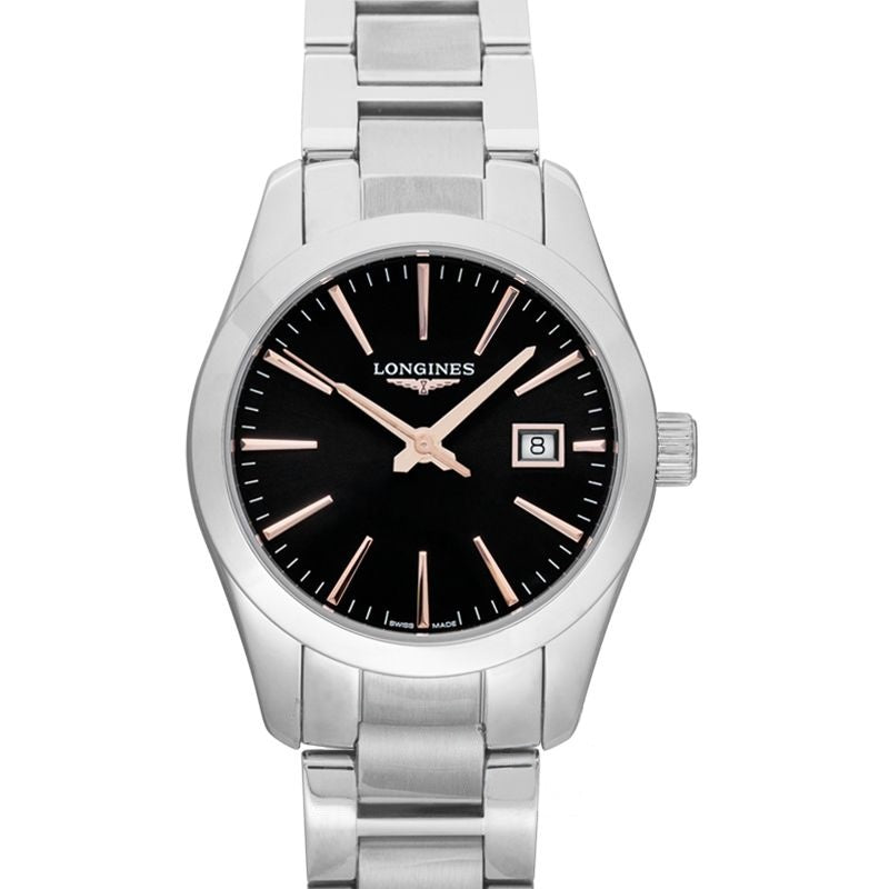 Conquest Classic 29.5mm Black Dial in Stainless Steel L22864526