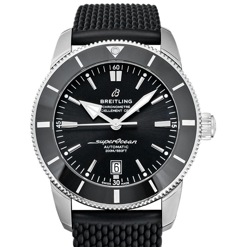 Superocean Heritage 44 mm Black Dial in Stainless Steel AB2030121B1S1