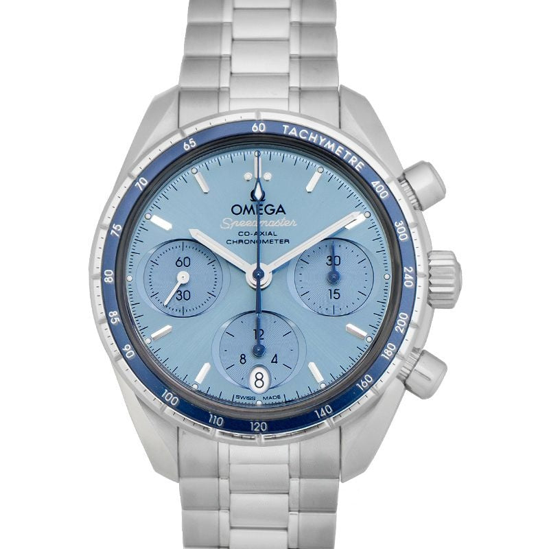 Speedmaster 38 mm Blue Dial in Stainless Steel 324.30.38.50.03.001