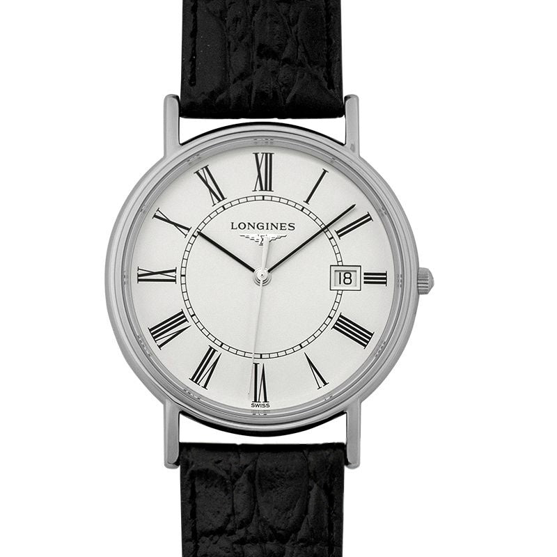 Pr?sence 38.5 mm White Dial in Stainless Steel L47904112