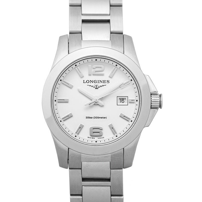 Longines Conquest ? 29.50?mm White matt Dial in Stainless Steel L33764166