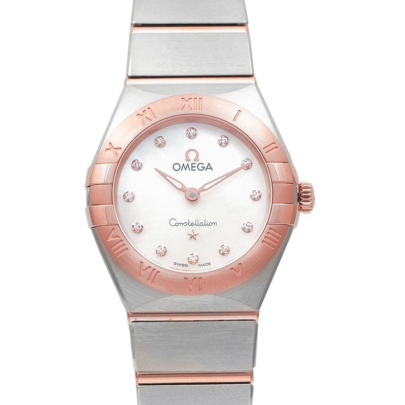 Constellation 25mm Mother Of Pearl Dial in Stainless Steel, Sedna Gold 131.20.25.60.55.001