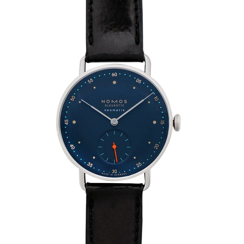 Metro 35mm Blue Dial in Stainless Steel 1110