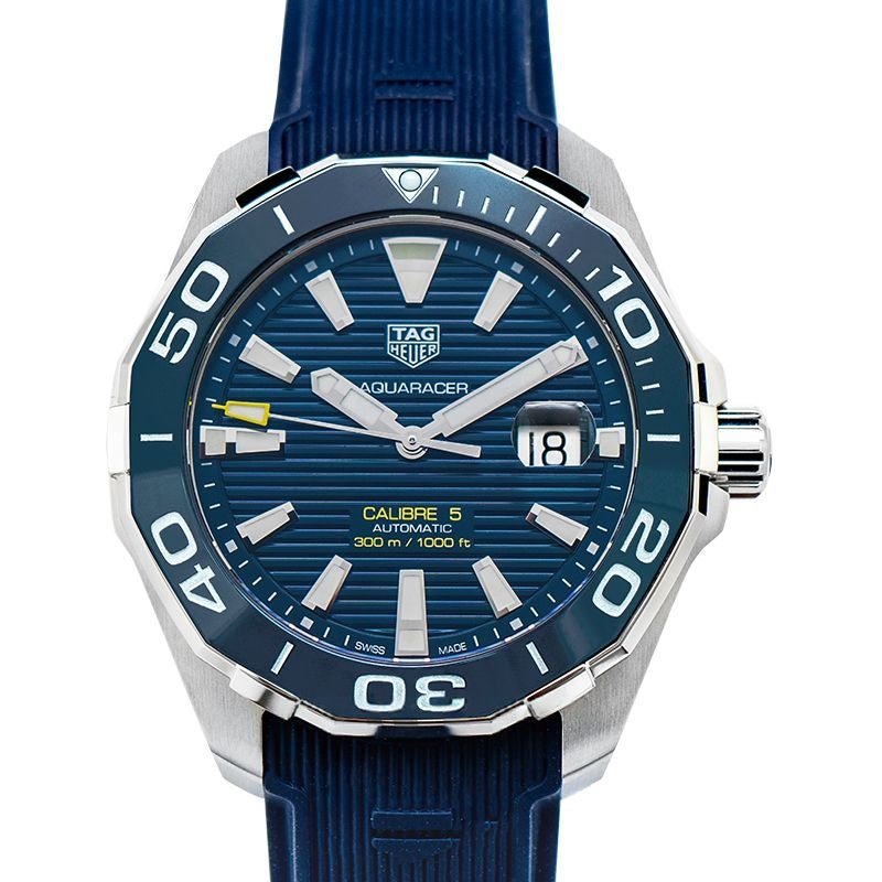 Aquaracer 43 mm Blue Dial in Stainless Steel WAY201B.FT6150