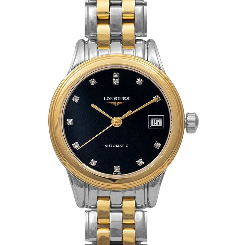 Flagship 26 mm Black Dial in Stainless Steel L42743577