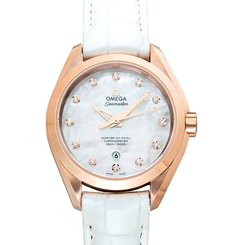 Seamaster 34 mm Mother of pearl Dial in 18kt Rose Gold 231.53.34.20.55.001