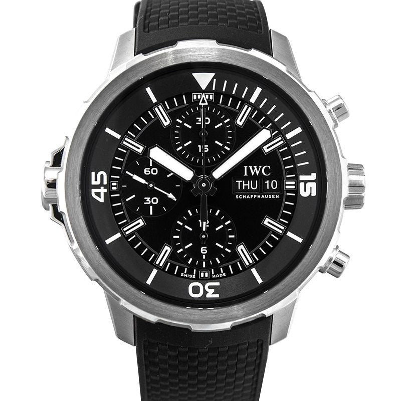 Aquatimer 44.00 mm Black Dial in Stainless Steel IW3768-03