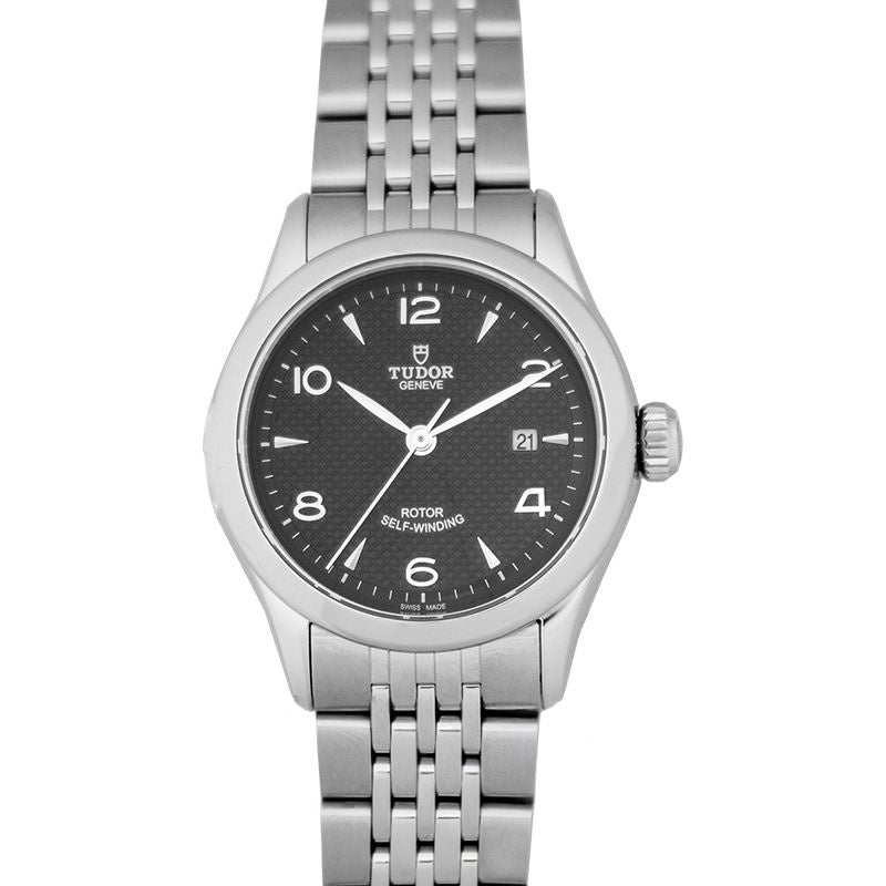 Tudor 1926 28 mm Black Dial in Stainless Steel 91350-0002