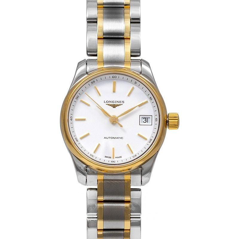 The Longines Master Collection 25.5 mm White Dial in Stainless Steel L21285127