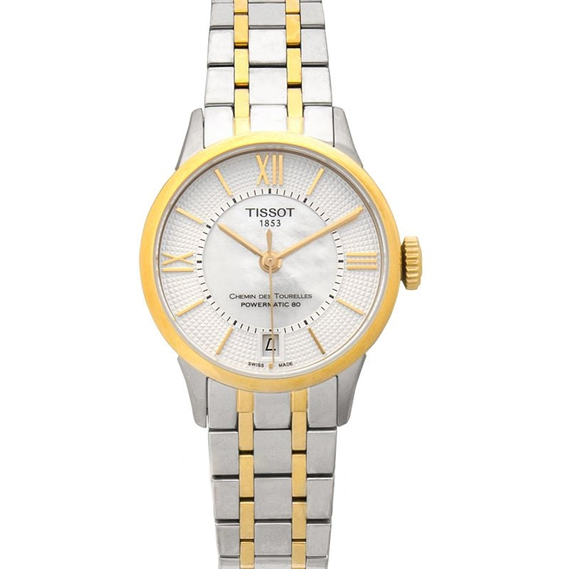 T-Classic 32mm White Mother of Pearl Dial in Stainless Steel T099.207.22.118.00