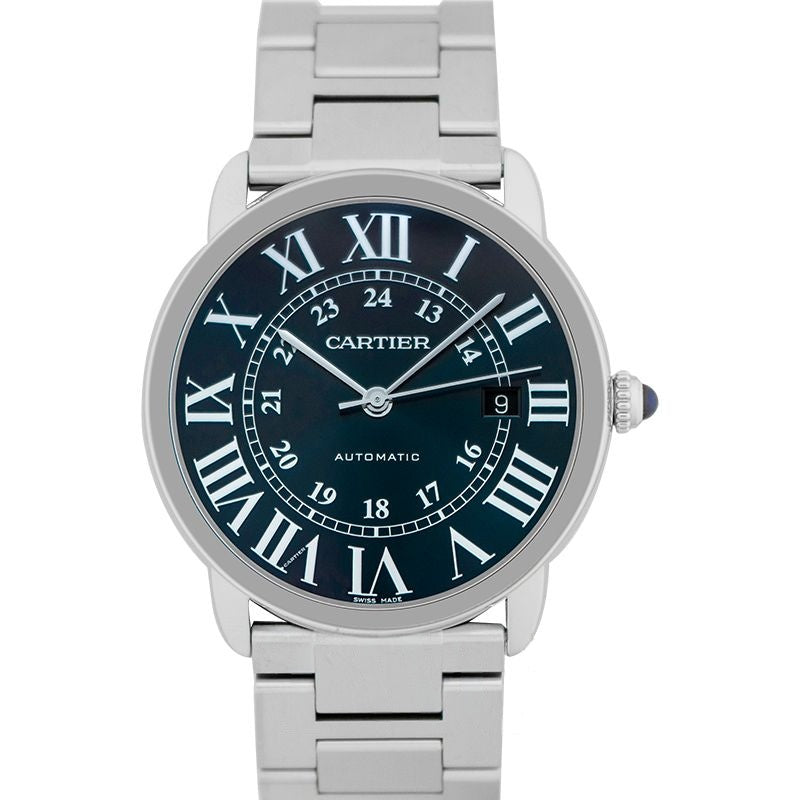 Ronde de Cartier 42 mm Blue Dial in Stainless Steel WSRN0023