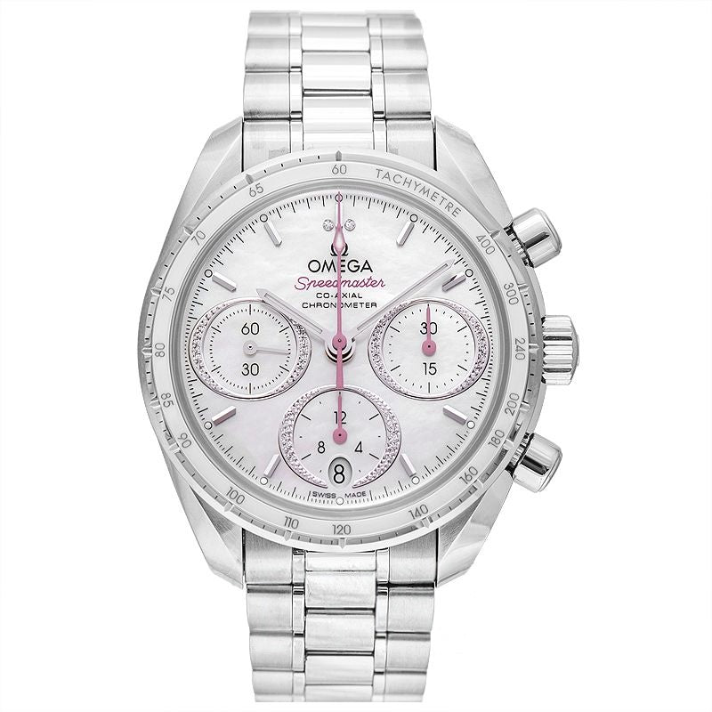Speedmaster 38 mm White Dial in Stainless Steel 324.30.38.50.55.001