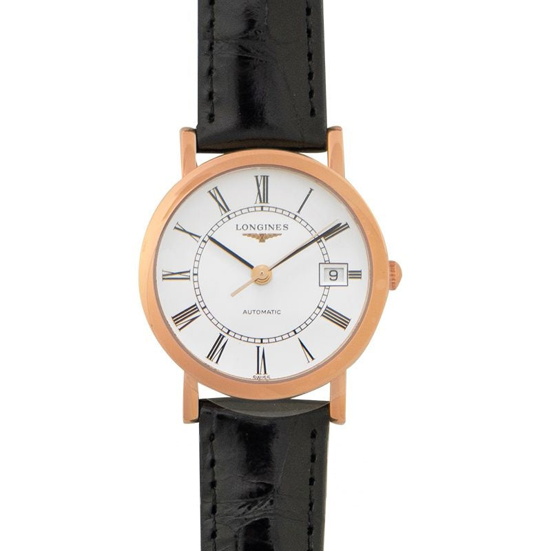 The Longines Elegant Collection ? 27.20?mm White matt Dial in 18 karat pink gold L43788114