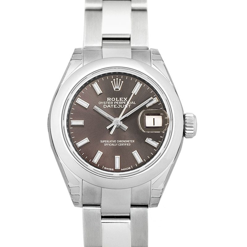 Lady Datejust 28 mm Dark grey Dial in Stainless Steel 279160-0010