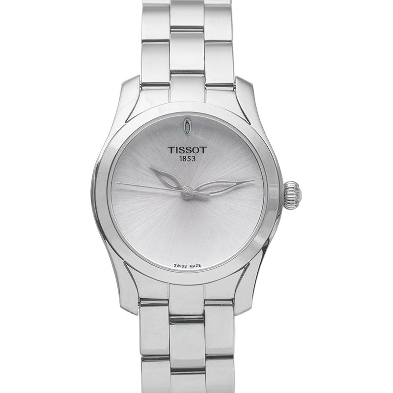 Montre T-Lady 30 mm en acier inoxydable avec cadran argenté T112.210.11.031.00