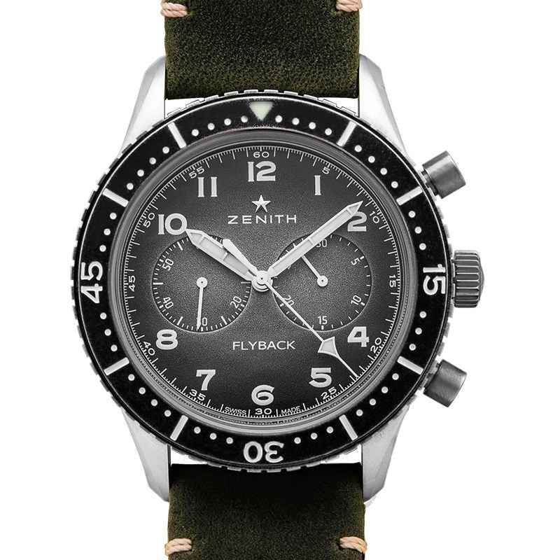 Montre Pilot 43 mm en acier inoxydable avec cadran gris 11.2240.405/21.C773