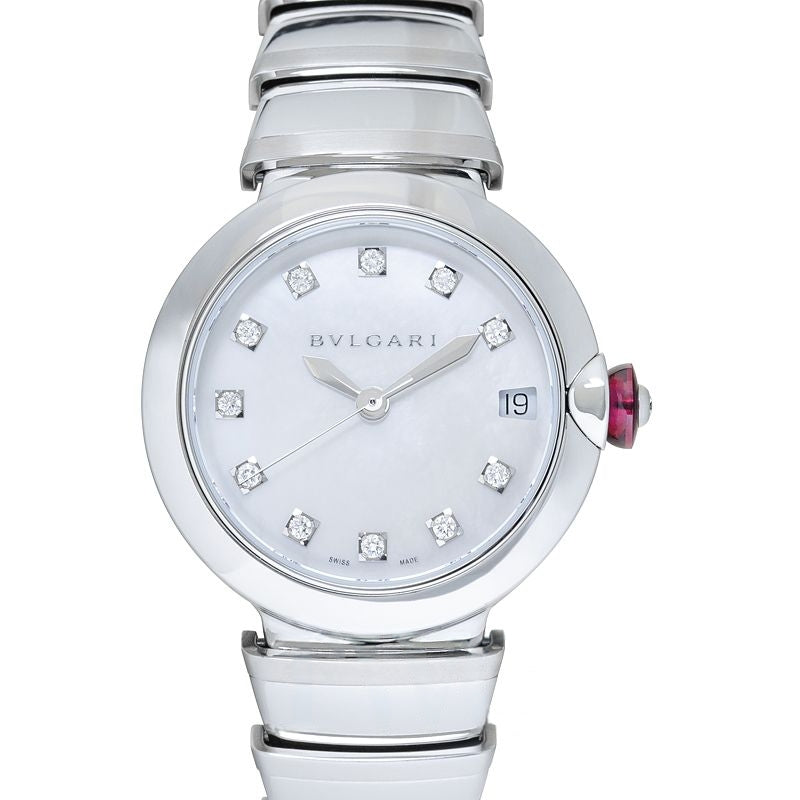 Bvlgari Bvlgari 33mm White Mother of Pearl Dial in Stainless Steel 102199