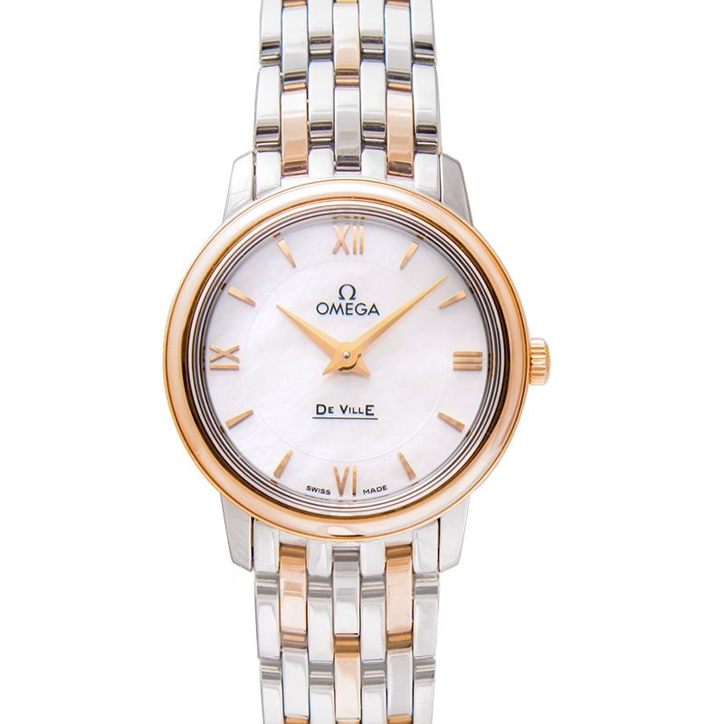 De Ville 27.4mm White Mother of Pearl Dial in Stainless Steel 424.20.27.60.05.002