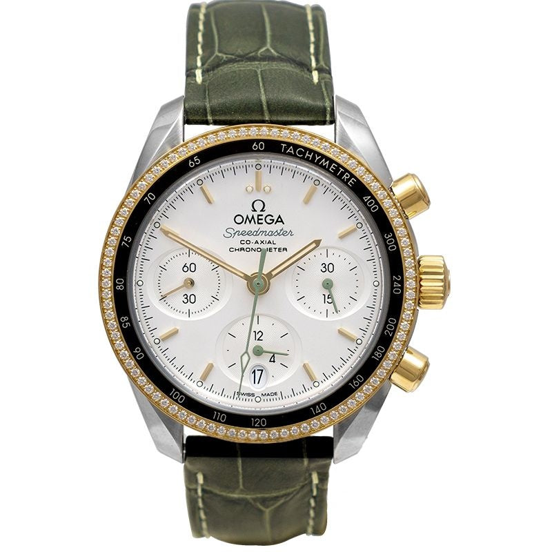 Speedmaster 38mm Silver Dial in Yellow Gold 324.28.38.50.02.001