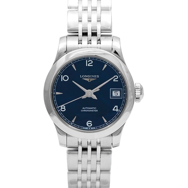 Record ? 26.00?mm Sunray blue Dial in Stainless Steel L23204966