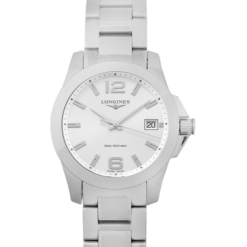 Longines Conquest 34mm Silver Dial in Stainless Steel L33774766