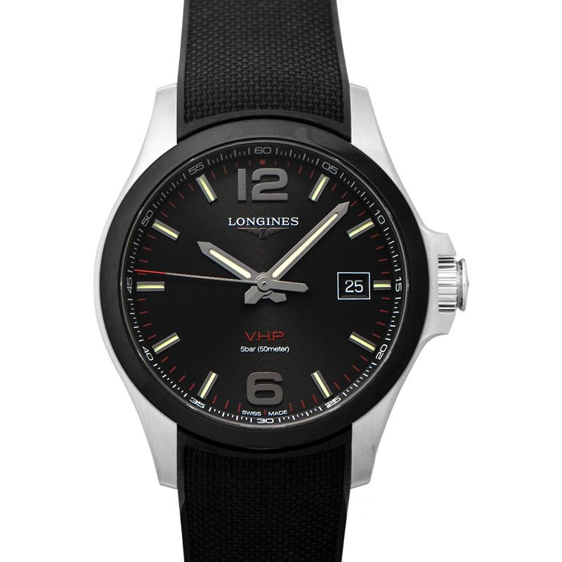 Longines Conquest 43mm Black Dial in Stainless Steel L37294569