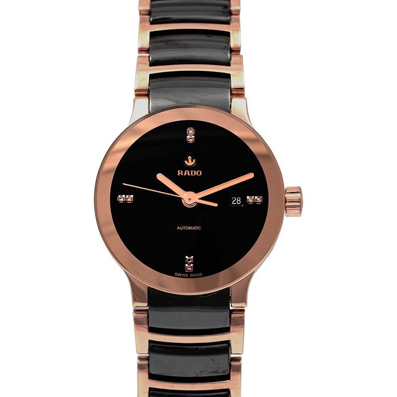 Centrix 28 mm Black Dial in Stainless Steel R30183712