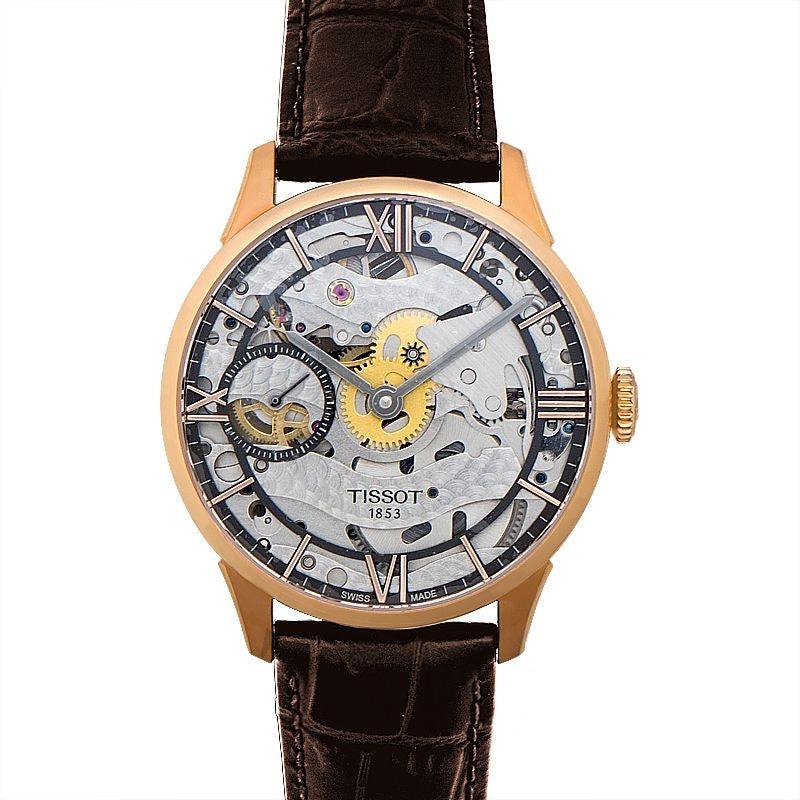 T-Classic 42 mm Skeleton Dial in Stainless Steel T099.405.36.418.00