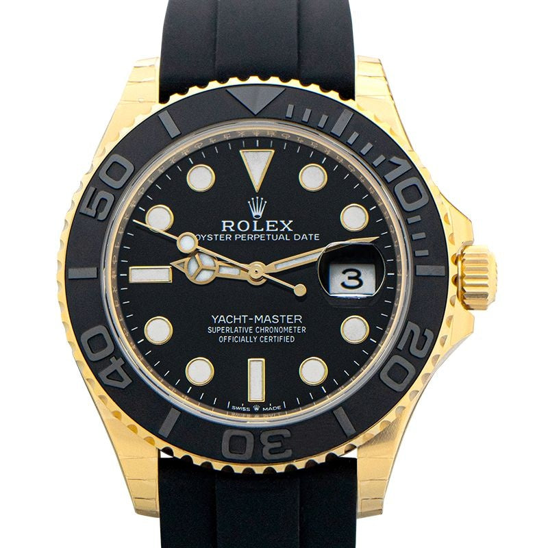 Yacht Master 42 mm Black Dial in 18k Yellow Gold 226658