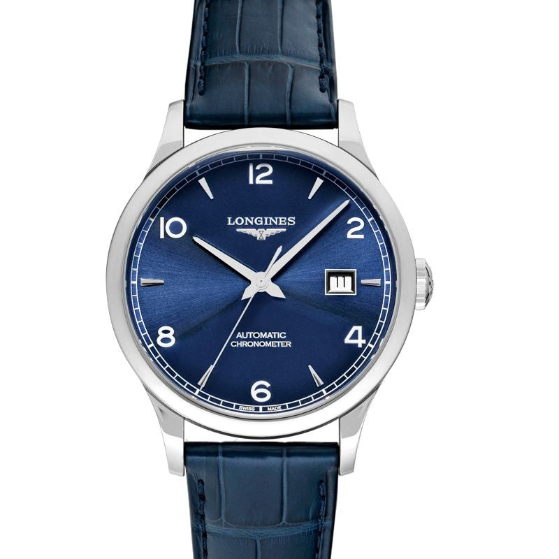 Record ? 40.00?mm Sunray blue Dial in Stainless Steel L28214964
