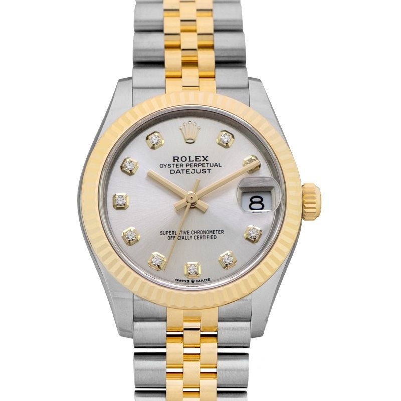Datejust 31 mm Silver Dial in Stainless Steel, Yellow Gold 278273-0020