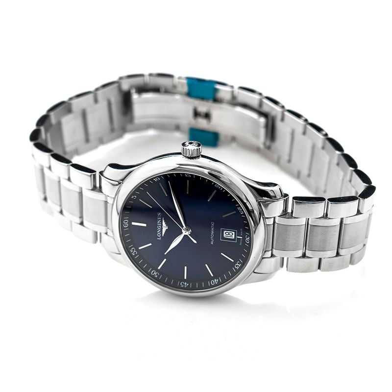 Montre Longines Master Collection 38,50 mm, cadran bleu, acier inoxydable L26284926