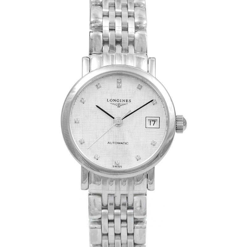 Montre Longines Elegant Collection 25,5 mm, cadran argenté en acier inoxydable L43094776
