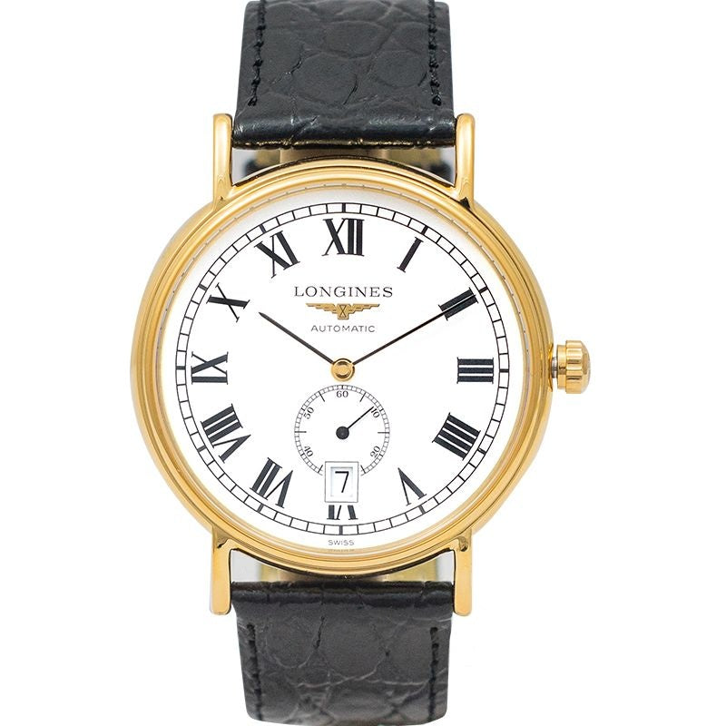 Montre Pr?sence 38,5 mm en acier inoxydable avec cadran blanc L48052112