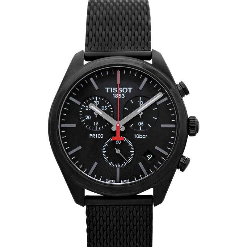 T-Classic 41 mm Black Dial in Stainless Steel T101.417.33.051.00
