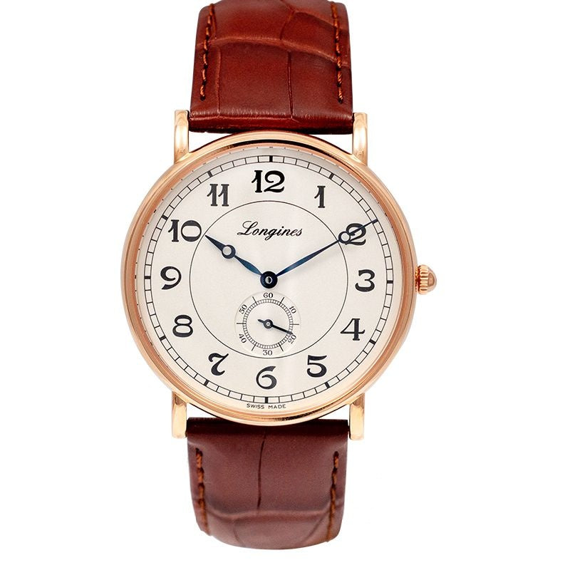 Longines Heritage 38.5mm Silver Dial in Gold L47858732