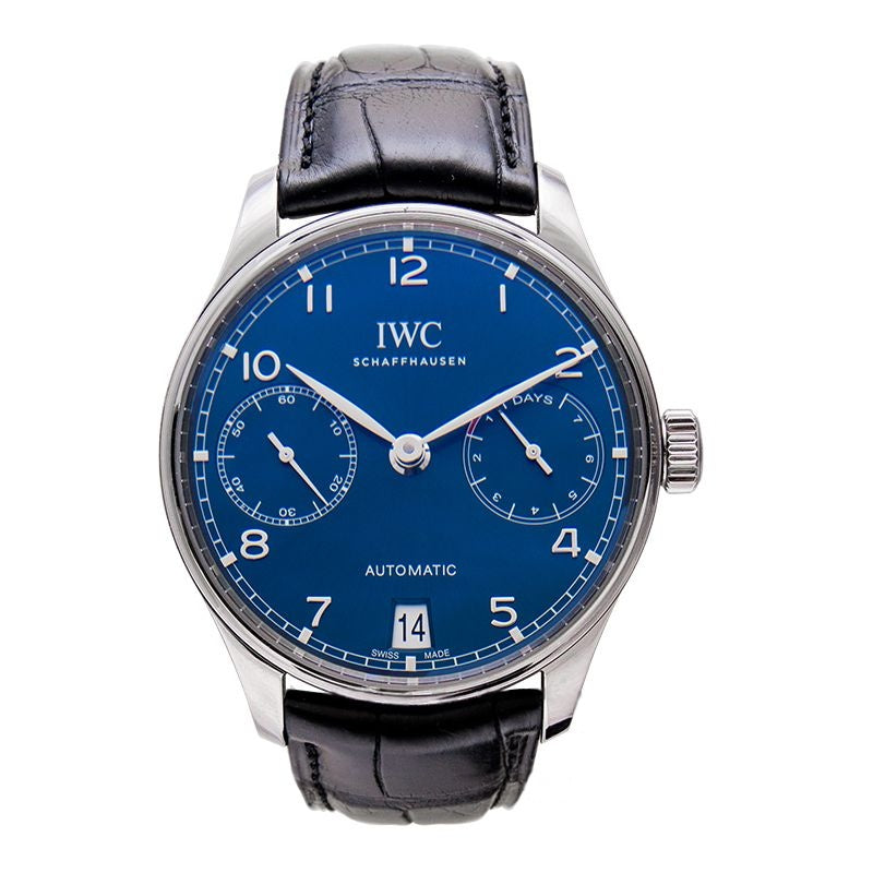 Portugieser 42.30 mm Blue Dial in Stainless Steel IW5007-10