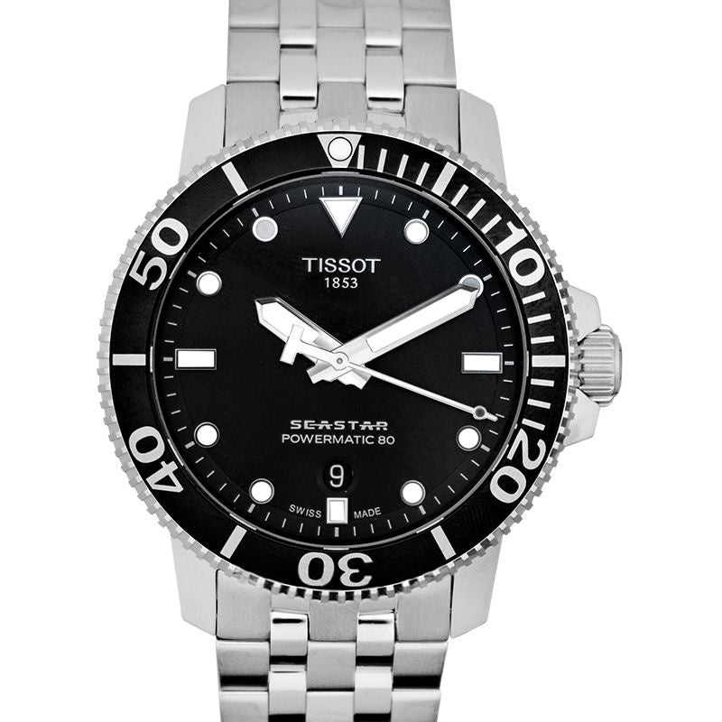 T-Sport 43 Black Dial in 316L stainless steel case T120.407.11.051.00