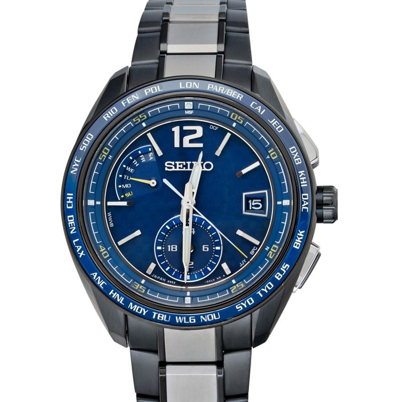 Brightz 43.2mm Blue Dial in Titanium, Ceramic SAGA265