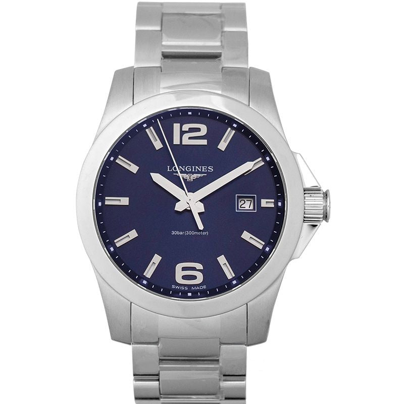 Longines Conquest 41 mm Blue Dial in Stainless Steel L37594966