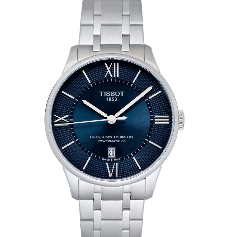 T-Classic 42 mm Blue Dial in Stainless Steel T099.407.11.048.00