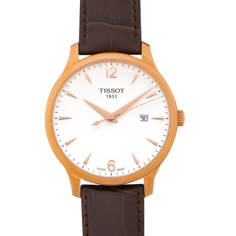 T-Classic 42 mm White Dial in Stainless Steel T063.610.36.037.00