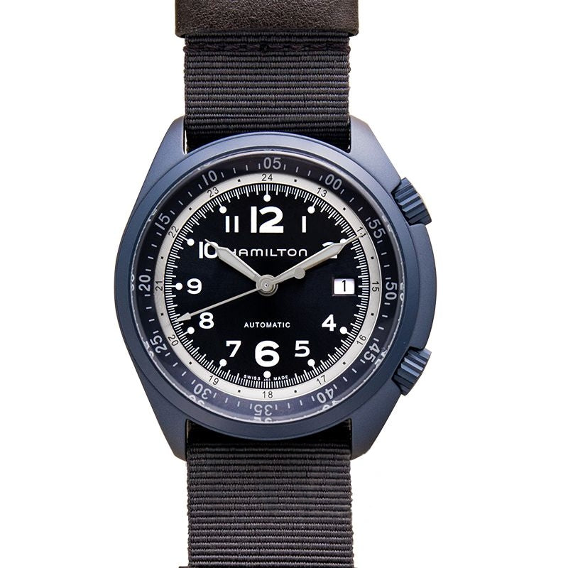 Khaki Aviation 41 mm Blue Dial in Aluminium H80495845