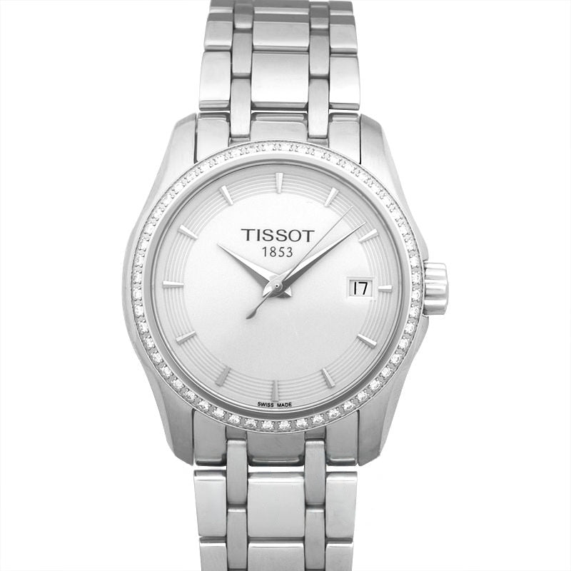 Montre T-Trend 32 mm en acier inoxydable avec cadran blanc T035.210.61.011.00