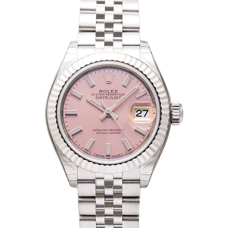 Lady Datejust 28.00 mm Pink Dial in Stainless Steel, White Gold 279174-0001