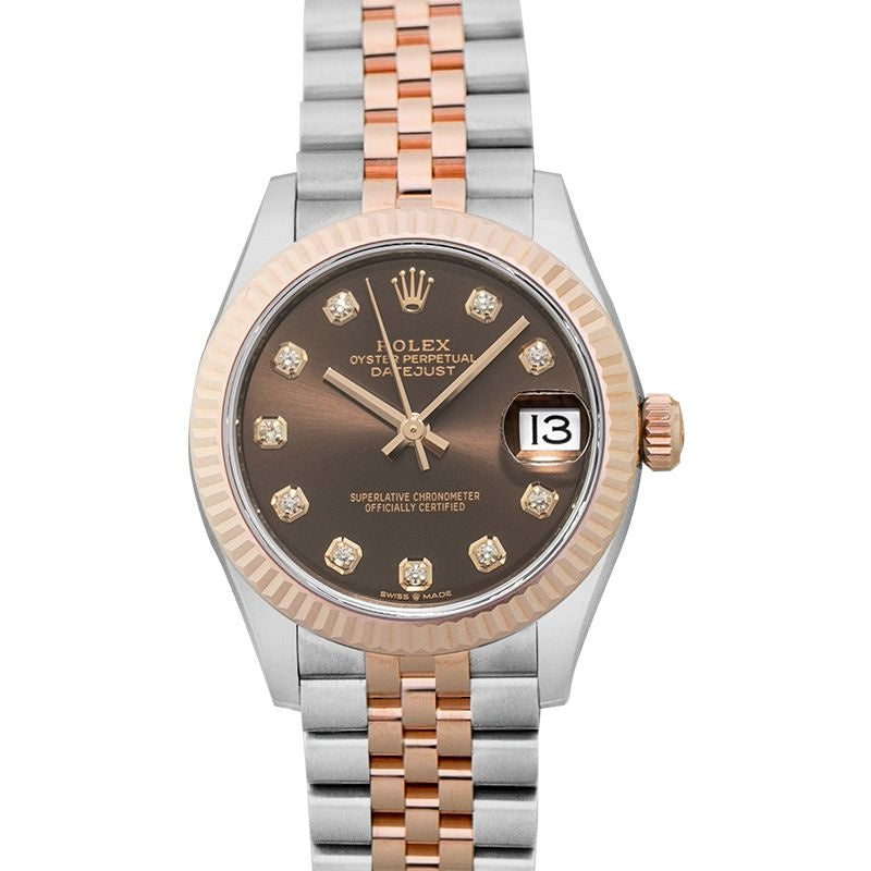 Datejust 31 mm Brown Dial in Stainless Steel, Everose Gold 278271-0028