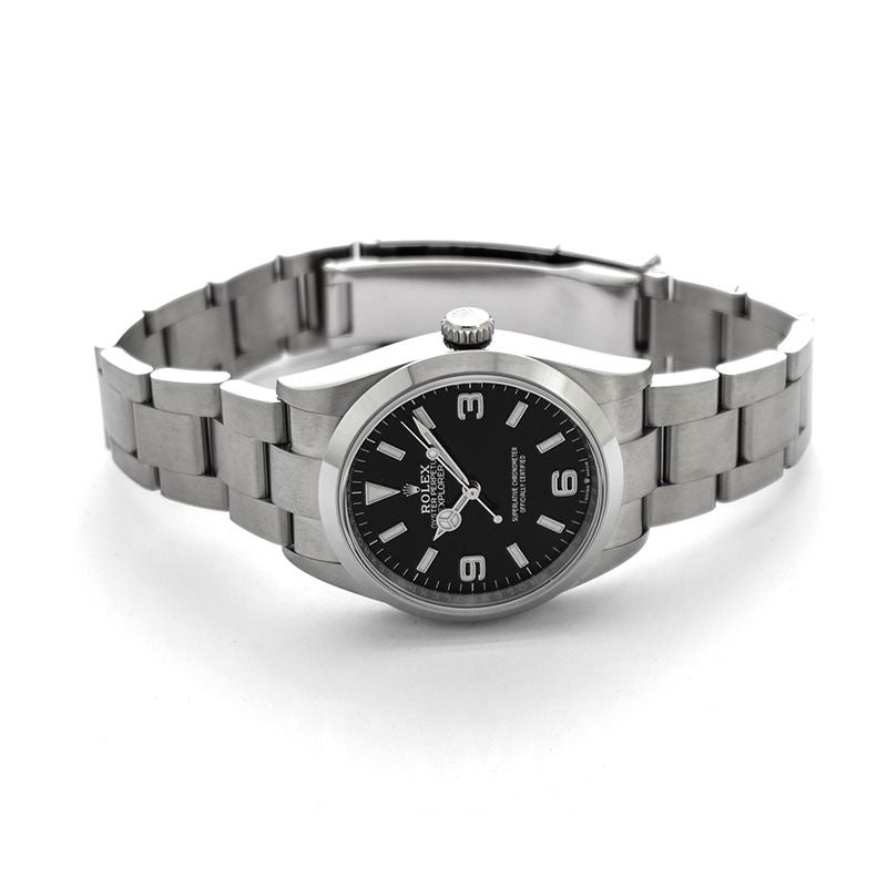 Explorer 36 mm Black Dial in Stainless Steel 124270-0001