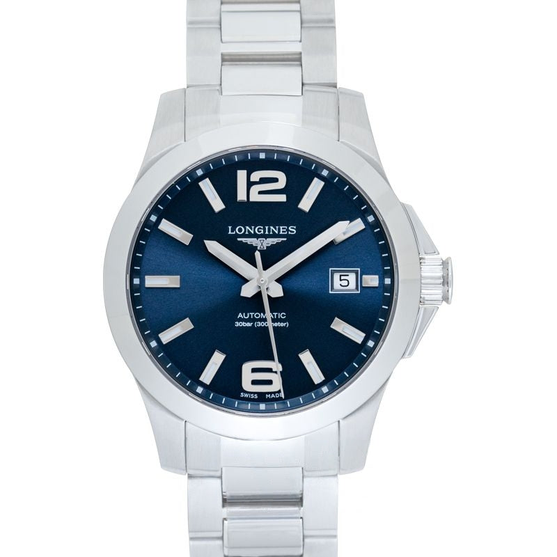 Longines Conquest 39 mm Blue Dial in Stainless Steel L37764996